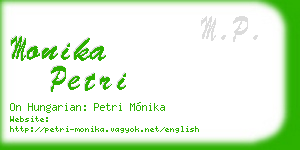 monika petri business card